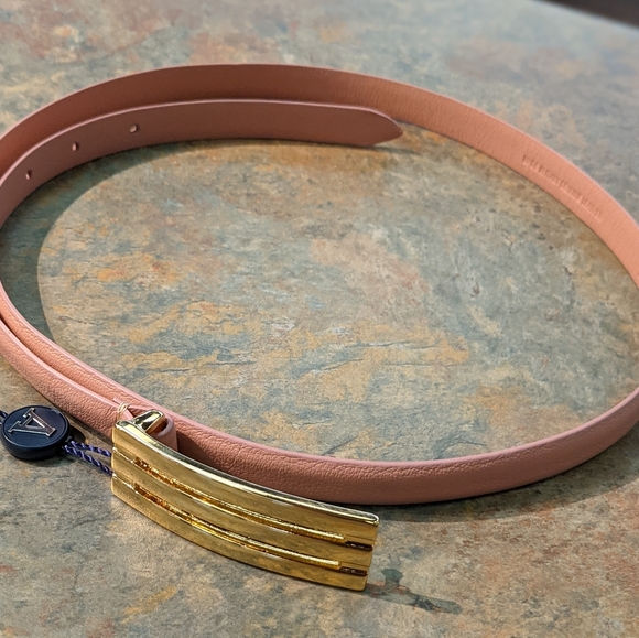 Anderson's Pink Skinny Italian Leather Belt - Picture 1 of 3